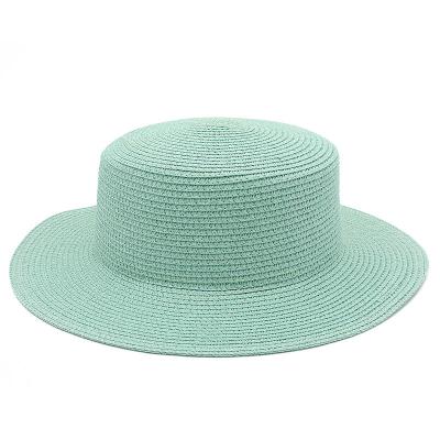 China Breathable Straw Hats Sun Straw Braid Floppy Fedora Beach Panama Women Men Summer Unisex Outdoor Striped Spring Straw Hats for sale