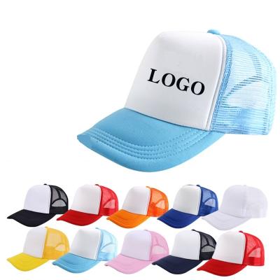 China OEM Adult Mesh Sport Unisex Baseball Trucker Kids Hat Manufacturing Professional COMMON Logo Blank Embroidery Foam Trucker Hat for sale