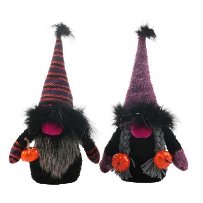 China Handmade Holiday Decorations 2022 Halloween Gifts Gnomes Stuffed Plush Ornament Pumpkin Plush Faceless Dolls for sale