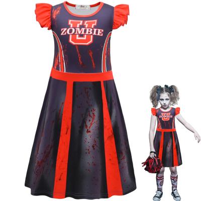 China Halloween Party Halloween Zombie Dress Bloody Fancy Scaried Costumes Polyester Party Kids Scary Cosplay Costume for sale