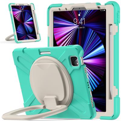 China Convenient Tablet Case For iPad Pro 11 2021 With Convenient Kickstand Silicone+pc Case for sale