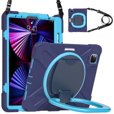 China New Arrival 360 Degree Rotating Tablet Cases For iPad Silicon+pc Tablet Cases With Ipad pro 11 2021 for sale