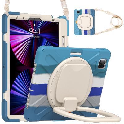 China Shockproof Shockproof Tablet Case with Shoulder Strap for iPad Pro 11 2021 Kickstand for sale