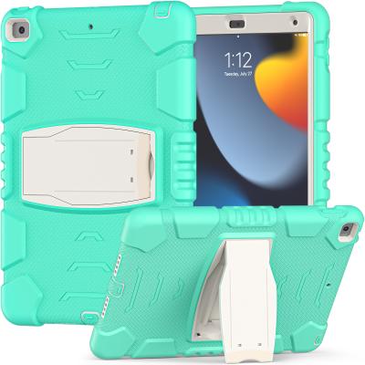 China Kickstand With Kickstand Silicone+pc Tablet Case For iPad 10.2 2021/2020/2019 Shockproof for sale