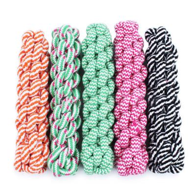 China GP138 Viable Wholesale Colorful Cotton Rope Ball Corn Cob Pet Toy Dog Chew Rope Toys Teeth Cleaning Toys for sale