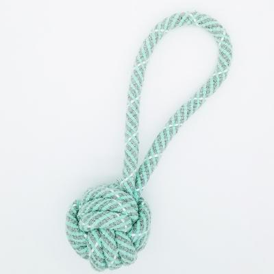 China GP139 Viable Pet Cotton Rope Ball With Handlel Dog Toy Pet Molar And Clean Teeth Play Product With Pulling Paly for sale