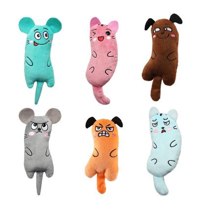 China GP145 Mini Cute Plush Interactive Cat Toy Catnip Molar Cat Toys Viable Interactive Pet Accessories for sale