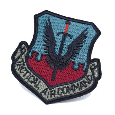 China custom 3D iron on School Logo Embroidered Patches Embroidery Badge for sale