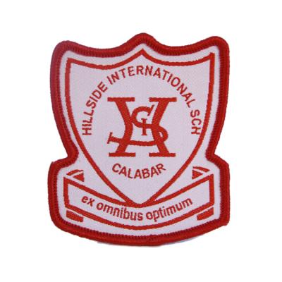 China 3D High Quality Custom Brand Logo Woven Badges for School Uniform for sale