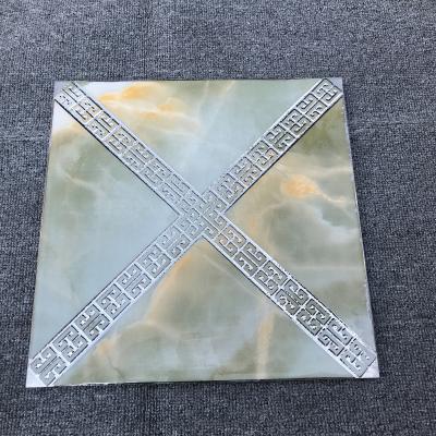 China Crystal white glazed porcelain marble look tile for sale