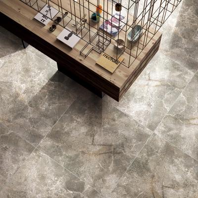 China Tiles glazed polished ceramic floor tile anti slip gloss tiles and marble stone effect brown for sale