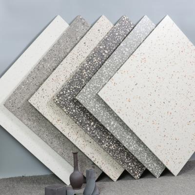 China Terrazzo design matt glazed anti-slip porcelain flooring tiles 60x60 on sale for sale