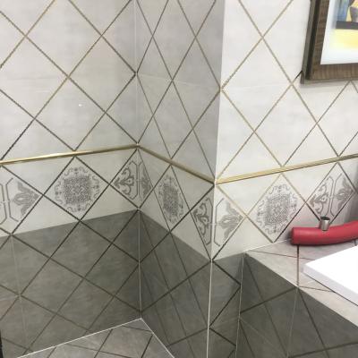 China Factory Directly Supply Wall Tiles Interior Standard Size 300X600mm Ceramic Tiles Golden Design for sale