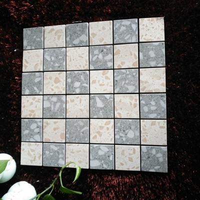 China High quality Building Materials 100X100mm Interior glassy mosaic Tiles for bathroom for sale