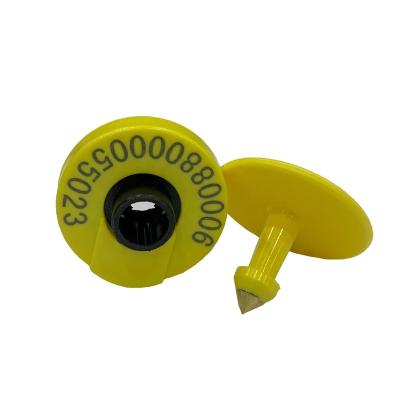 China Electronic Reusable Identification Management Animal RFID ISO 11784 / 11785 Cow Ear Tag for sale