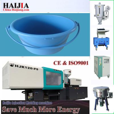 China Plastic injection molding machine specializing in the production of plastic buckets and less platen flexing for sale