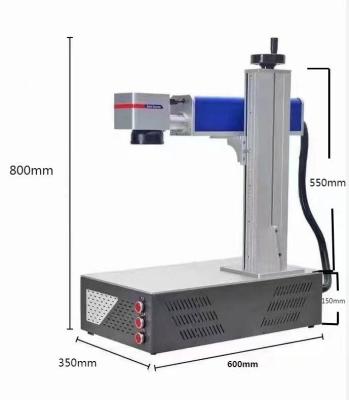 China Air Cooling Fiber Laser Marking Machine For Hardware Parts for sale