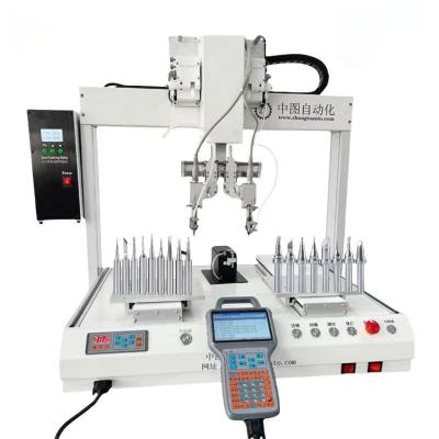 China Robotic Arm Automatic Soldering Machine For PCB Electronic Toy USB Tin Wire for sale