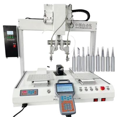 China High Speed Automatic PCB Soldering Machine USB Cable Soldering Robot 5A Te koop