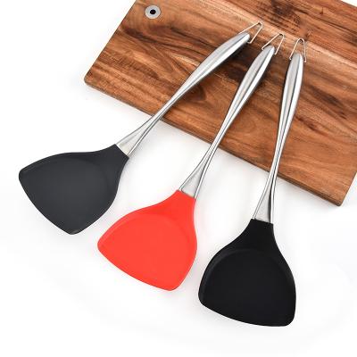 China Stocked Non-Stick Silicone Spatuls Set Hot Sale Cooking Utensil Spatulas Cooking Tools for sale