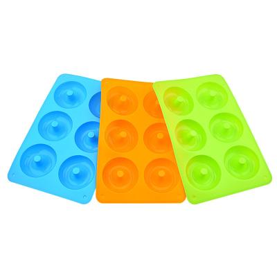 China Stocked Silicone Donut Molds, 3-Pack Food Grade Non-Stick Silicone Strainers for Donut Baking for sale