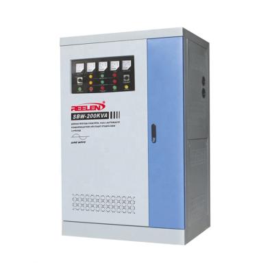 China SBW Three Phase Full Automatic Compensate Voltage Stabilizer 200KVA SBW-200KVA AC Voltage Regulator for sale