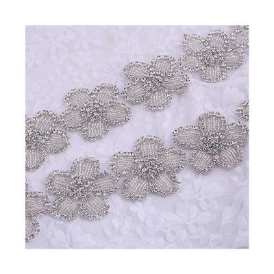 China New Style Popular Hot Selling New Design Rhinestone Mesh Trim for sale