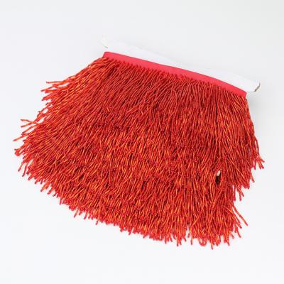 China 2021 popular hot sale high quality 20cm many color beade tassel bangs for garment for sale