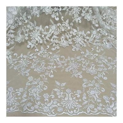 China Other High Quality White Bridal Lace Fabric Wholesaler for sale