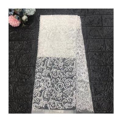 China Other Popular French Lace Tied Bridal Lace Fabric Wholesale for sale