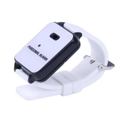 China Self Defense OEM Manufacturer Watch Design Child / Elder Wrist Band Panic Alarm With Led Flash for sale