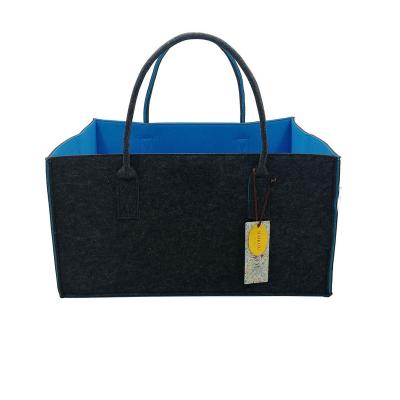 China 2022 Simple Design Full Protective Factory Wholesale Large Capacity Customized Logo With Firm Handle Wool Felt Heavy Duty Cargo Carrier Bag for sale