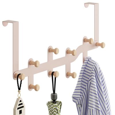 China Morden Luxury Wholesale Amazon Door Mount Organizer Hot Simple Nordic Simple Metal Hanging Bedroom Kitchen Bathroom Nordic Home Door Hook for sale