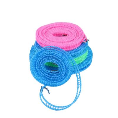 China Behind Doors/On Walls 3m 5m Punch Holes Fence 8m Plastic Green Pink Blue Plastic Fence Non-slip Nylon Clothesline Hanger Rope Rope Line for sale