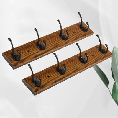 China 100% Traditional Ash Material Hat Hangs Wall Mounted &decorative Hangs Wooden Hat Hooks Wall Mounted for sale