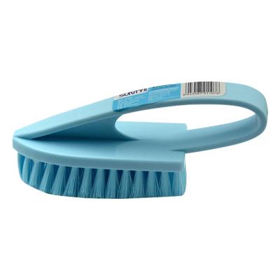 China Laundry Brush Tile Wall Shoes Easily Cleaned Clothes Handle Bristle Cleaning Brushes for sale