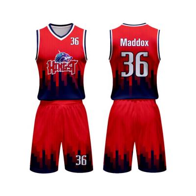 China Antibacterial Good Quality Custom Reversible Basketball Uniform Latest Basketball Jersey for sale