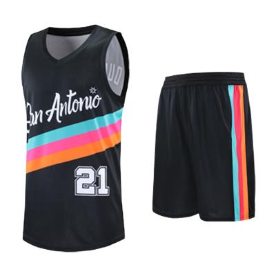 China Original Design Summer Antibacterial Men Sport Basketball Sweat Suit Training Basketball Uniform Set for sale