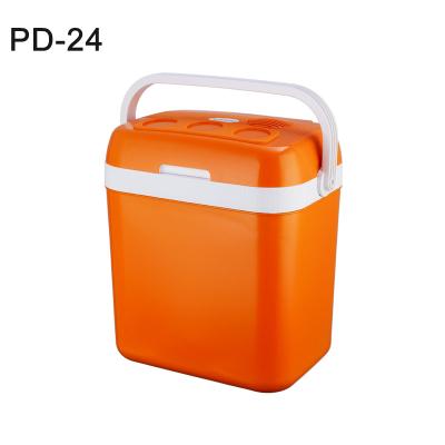 China Cool Hot Sale 20degree 24L Mini Camping 12V 24V 230V Portable Electric Outdoor Cooler Box Car Fridges for sale