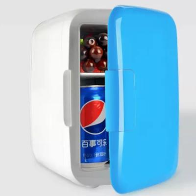 China Mini Fridge 4L DC12V ABS Plastic Door Single Hot and Cold Dual Function Hot and Cold Drinks Energy Vehicle Refrigerator Single Camp Mini Travel for sale