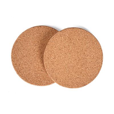 China Sustainable OEM ODM Custom Logo Wholesale Blank Table Cup Mats Set Print Round Wood Cork Coasters for sale