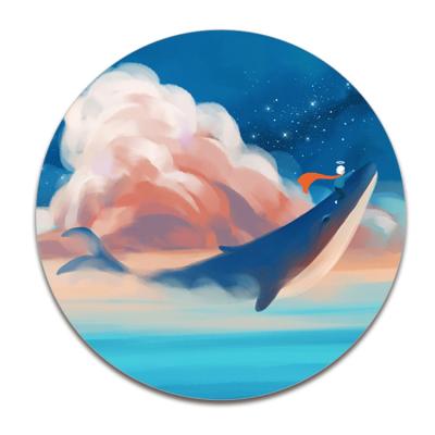 China The Viable Whale Enjoying The Sunset Around All Things Are Anime Series Custom Made Ramadan Cute Cup Mats Beer Coasters For Drinks for sale