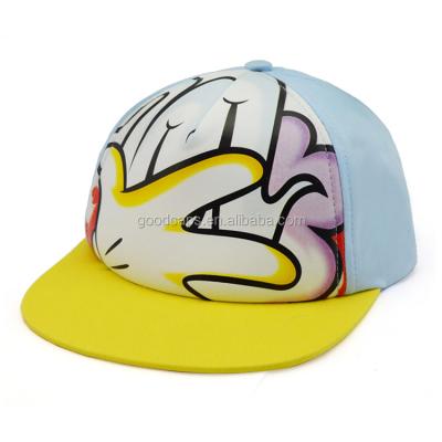 China Customized COMMON Printing Kids Snapback Caps New Style Kids Hat 5 Panel Baseball Caps And Hats for sale