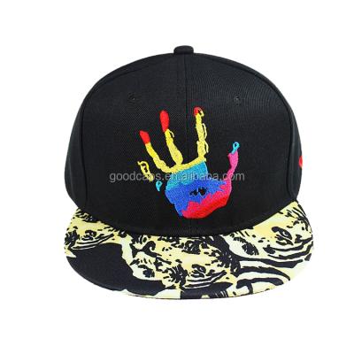 China COMMON High Quality 6 Flat Brim Acrylic Embroidery Custom Logo Private Label Baseball Caps and Panel Hats Snapbacks Hats Men à venda