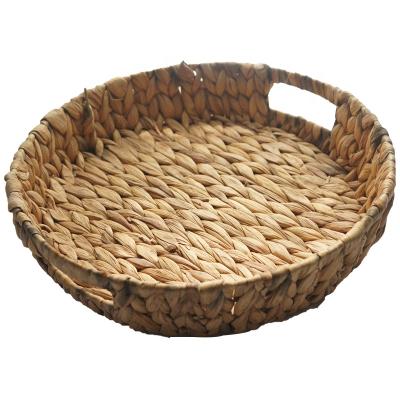 China 2021 Viable Customized European Style Wholesale Handmade Straw Basket Woven Natural Rattan Belly Storage Basket For Decor for sale