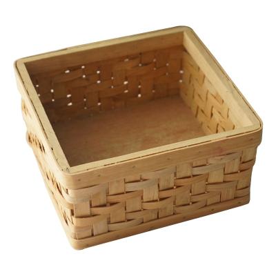 China Handmade Woven Tabletop Organizer Serving Baskets Display 16 14 12 for Restaurant Hotel Food Fruit Vegetable Home Storage for sale