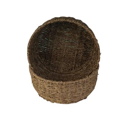 China Products Planter Sea Grass Basket High Placed Woven Basket Woven Storage Bin Sustainable For Plants Towels Toys Home Decorations for sale