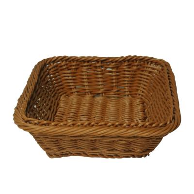 China Eco - Friendly Kitchen Sundries Sustainable Vegetables And Fruits Woven Storage Basket Plastic For Home Kitchen for sale