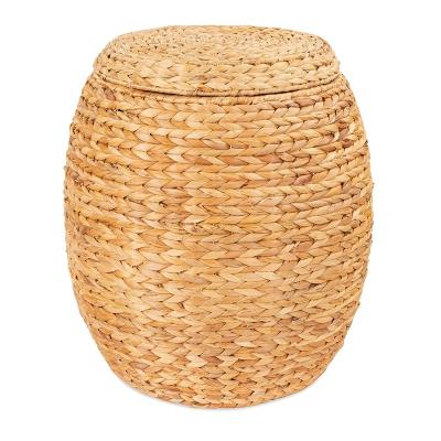 China Wholesale Minimalist Storage Works Hand - Woven Wicker Baskets For Bathroom Wall Hanging Storage Bin Magazine Racks For Home for sale