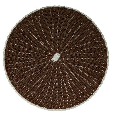 China 2020 Sustainable Newcomer Wholesales Paper Rope Round Shape Place Mats For Dining Table Perfect And Kitchen Table for sale